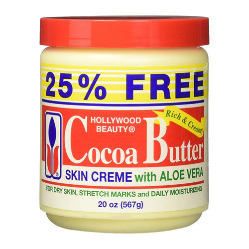 Hollywood Beauty Cocoa Butter Skin Creme With Aloe Vera, 20 Oz